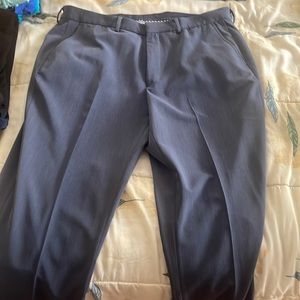 Mens nautica 38x32 blue dress flat front dress pants